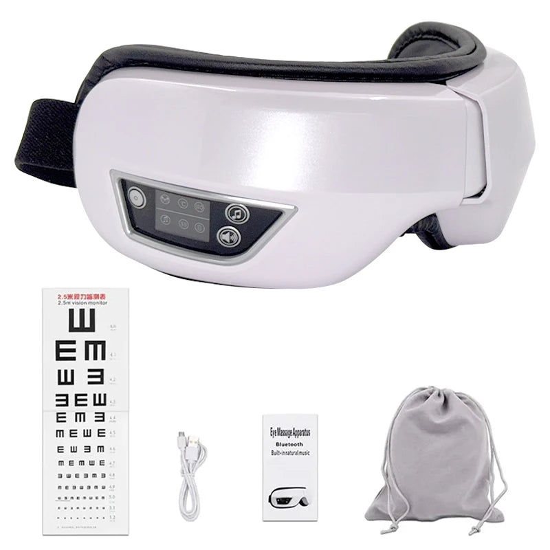 Eye Care Instrument 6D Smart Vibration Eyes Massager Airbag Compress Bluetooth Music Eye Sleep Massage Mask Eye Relax Fatigue