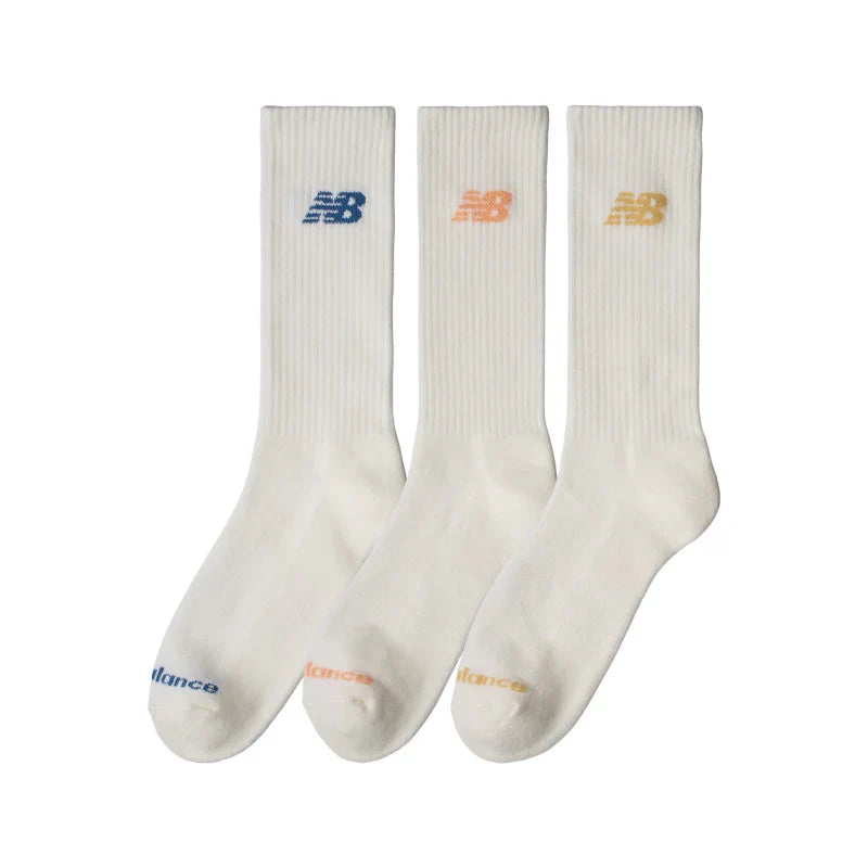 New Balance Socks Everyday Crew White LAS51293 SST 3 Pairs