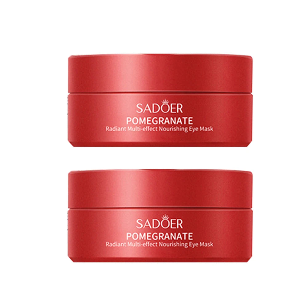 Pomegranate Eye Mask Multi-Effect Nourishing And Moisturizing Eye Patch for Hydrating the Eye Area 60pcs/bottle-1 bottle