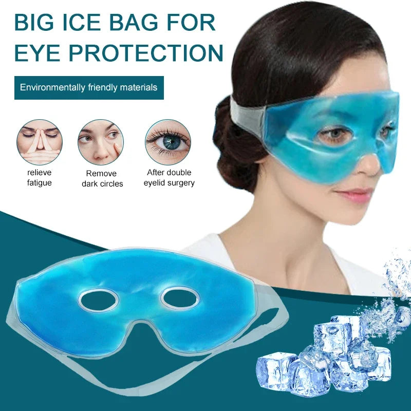 Cooling Ice Eye Mask Fatigue Relief Remove Dark Circles Cold Eye Mask Sleep Mask Cooling Eyes Care Relaxing Gel Eye Pad