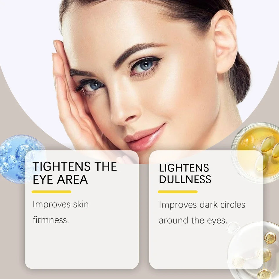 Snake Venom Peptide Caffeine Anti Wrinkle Massage Eye Cream Anti Dark Circles Puffiness Anti-Aging Moisturizing Eyes Skin Care