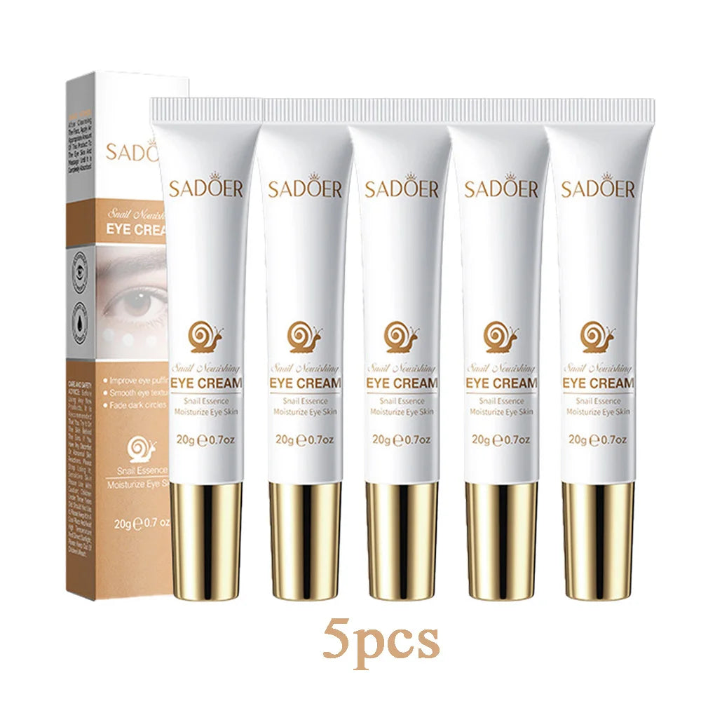 SADOER Snail Eye Cream Anti Wrinkle Dark Circles Under The Eyes Remove Eye Bags Moisturizing Anti-Aging Eyes Skin Care Products
