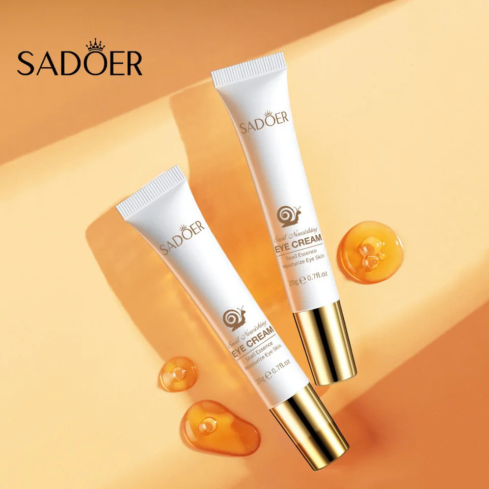 SADOER Snail Eye Cream Anti Wrinkle Dark Circles Under The Eyes Remove Eye Bags Moisturizing Anti-Aging Eyes Skin Care Products