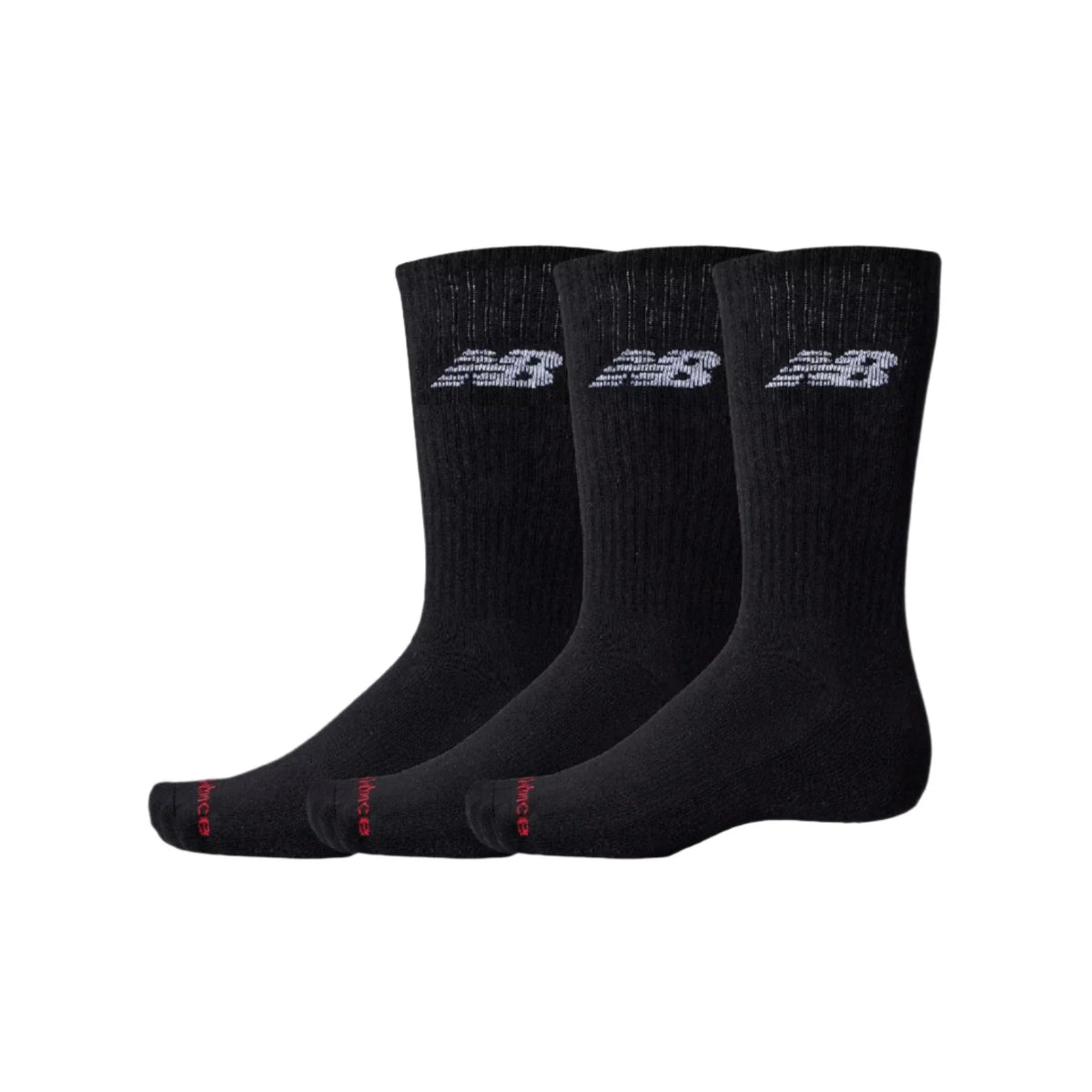 New Balance Everyday Crew Socks Black LAS51293 3 Pairs