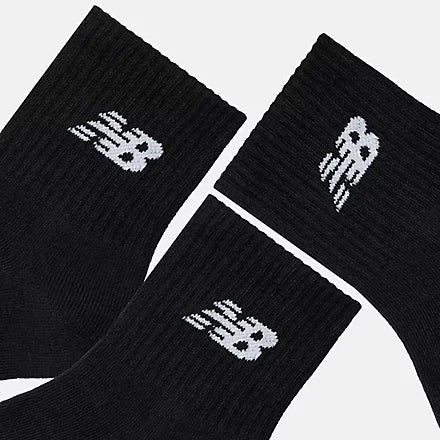New Balance Everyday Crew Socks Black LAS51303 3 Pairs